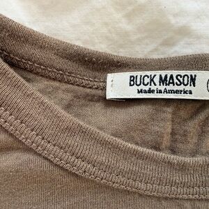 Buck Mason Pima Boxy Crew, size XL, Bay Leaf